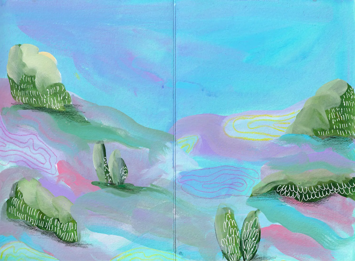 Acrylic painting